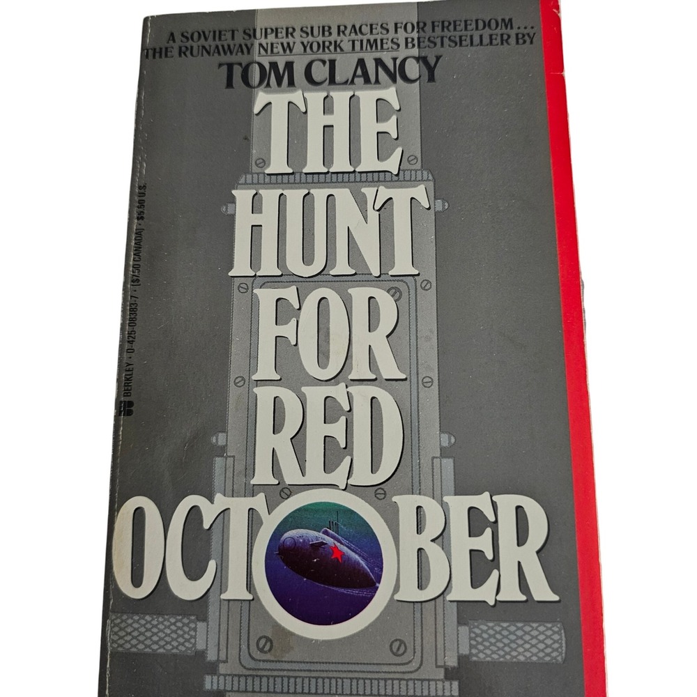 The Hunt for Red October Tom Clancy Berkley Paperback 1985 Jack Ryan Thriller